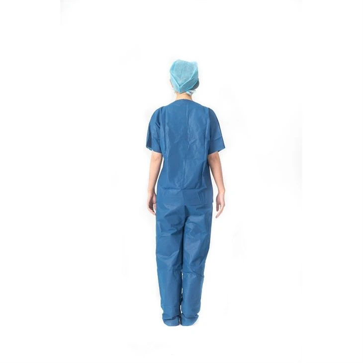 Blue Disposable Scrub Suit factory